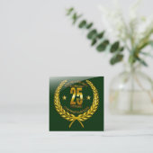 Carte D'accompagnement Félicitations au 25e anniversaire (Debout devant)