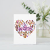 Carte D'accompagnement Féminisme Feministe Forte autonomisation des femme (Debout devant)