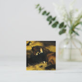 Carte D'accompagnement Femme et Cheval (Debout devant)