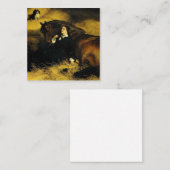 Carte D'accompagnement Femme et Cheval (Devant / Derrière)