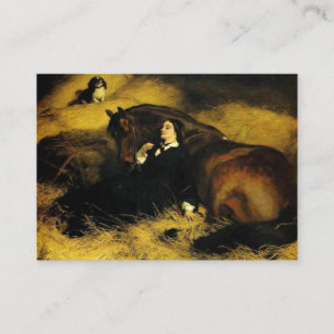 Carte D'accompagnement Femme et Cheval