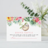 Carte D'accompagnement Fentes Tropicales Fleurs Tropicales Fentes Frame D (Debout devant)