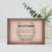 Carte D'accompagnement Fer à cheval porte-bonheur sur réception de mariag (Debout devant)