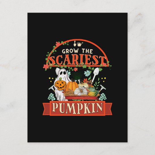 Carte D'accompagnement Ferme de citrouilles Halloween (Devant)