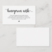 Carte D'accompagnement Ferme Rustique moderne, Script noir, désir lune de (Devant / Derrière)