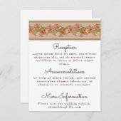 Carte D'accompagnement Fermeture de mariage aux lys tigres (Devant / Derrière)