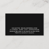 Carte D'accompagnement Festive - Santa Hat - Billet boisson (Dos)