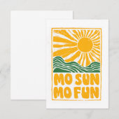 Carte D'accompagnement Fête Amusante Ensoleillée (Devant / Derrière)