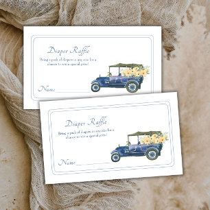 Carte D'accompagnement Fête bébé Lancer de couche bébé Fleur Classique Bl