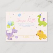 Carte D'accompagnement Fête bébé : l'arrivée de bébé dinosaure Trex avec (Devant)