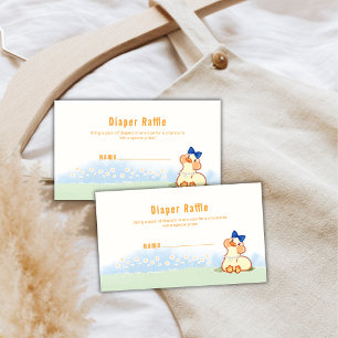 Carte D'accompagnement Fête bébé : Tirage au sort de couches Fleur de Pis