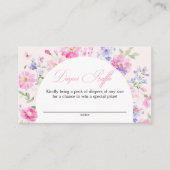 Carte D'accompagnement Fête de bébé à l'arche florale rose pastel Tirage  (Devant)