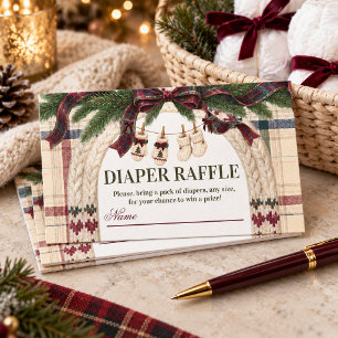 Carte D'accompagnement Fête de Bébé Après Bébé Country Club Diaper
