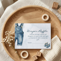 Fête de Bébé en Jean Bleu à l'Aquarelle Tirage au
