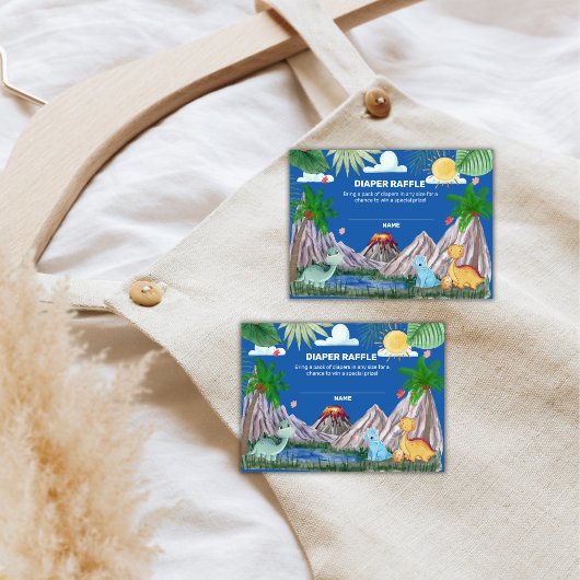 Carte D'accompagnement Fête de Bébé Faucille de Dinosaure de la Forêt de