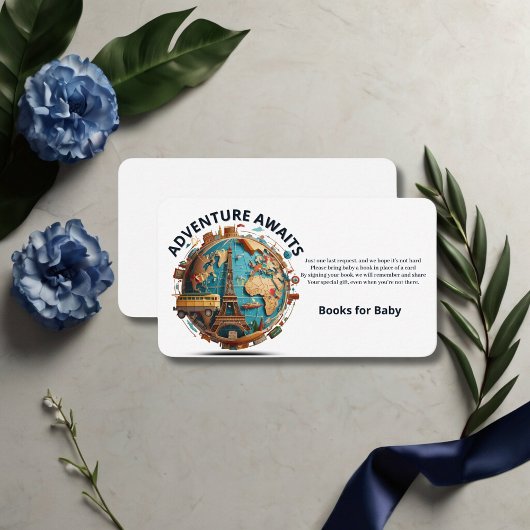 Carte D'accompagnement Fête de Bébé : L'Aventure Attend Bébé Moderne Auto