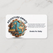 Carte D'accompagnement Fête de Bébé : L'Aventure Attend Bébé Moderne Auto (Devant)