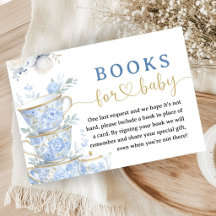 Fête de bébé Tea Party Cadeaux de livres bleus pou