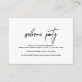 Carte D'accompagnement Fête de bienvenue du Mariage de calligraphie lunai (Devant)