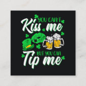 Carte D'accompagnement Fête de la Saint-Patrick Trèfle Chanceux (Devant)