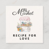 Carte D'accompagnement Fête de mariage fantaisiste Fraîche du marché  (Devant)