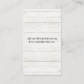 Carte D'accompagnement Fête de mariage Floral Thème Ancre Marine (Dos)