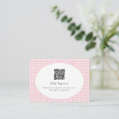 Carte D'accompagnement Fête de naissance de bébé fille rose chaton parfai (Debout devant)