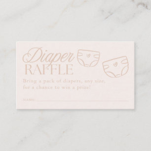Carte D'accompagnement Fête de naissance minimale rose fille Tirage au so