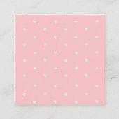 Carte D'accompagnement Fête de Noël rose Anniversaire de enfant (Dos)