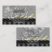 Carte D'accompagnement Fête de pirate personnalisée (Devant / Derrière)