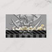 Carte D'accompagnement Fête de pirate personnalisée (Dos)