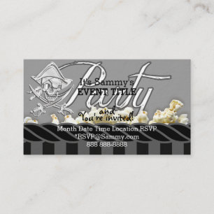 Carte D'accompagnement Fête de pirate personnalisée