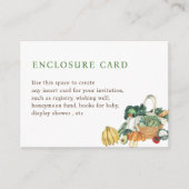 Carte D'accompagnement Fête des mariées à thème du marché agricole sur me (Devant)