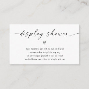 Carte D'accompagnement Fête des mariées Baby shower douche