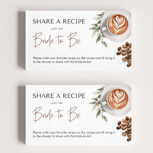 Carte D'accompagnement Fête des mariées café - L'amour brasse Recette