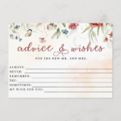 Carte D'accompagnement Fête des mariées, Conseils et voeux, Jeu nuptial (Devant)