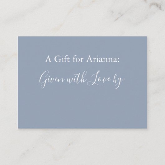 Carte D'accompagnement Fête des mariées d'affichage simple bleu foncé (Dos)