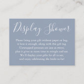 Carte D'accompagnement Fête des mariées d'affichage simple bleu foncé (Devant)