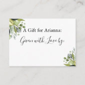 Carte D'accompagnement Fête des mariées d'affichage simple vert sur blanc (Dos)