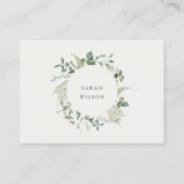 Carte D'accompagnement Fête des mariées de demande de recette d'Eucalyptu (Dos)