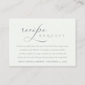 Carte D'accompagnement Fête des mariées de demande de recette noire noire (Devant)