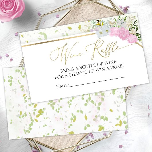 Carte D'accompagnement Fête des mariées de jeu fleur sauvage Spring Wine