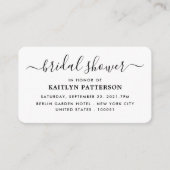 Carte D'accompagnement Fête des mariées de script simple moderne Invitati (Devant)