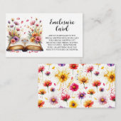 Carte D'accompagnement Fête des mariées du thème du livre et de l'anneau (Devant / Derrière)