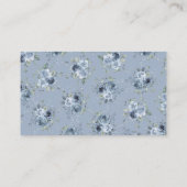 Carte D'accompagnement Fête des mariées florale bleu Dusty Recette Demand (Dos)