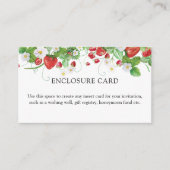 Carte D'accompagnement Fête des mariées fraise (Devant)