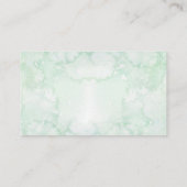 Carte D'accompagnement Fête des mariées géométrique verte Demande de rece (Dos)