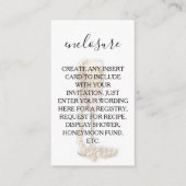 Carte D'accompagnement Fête des mariées Perles et poursuites (Devant)