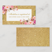 Carte D'accompagnement Fête des mariées Pink Gold Parties scintillant Reg (Devant / Derrière)