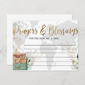 Carte D'accompagnement Fête des mariées, Prières et bénédictions, Aventur (Devant / Derrière)